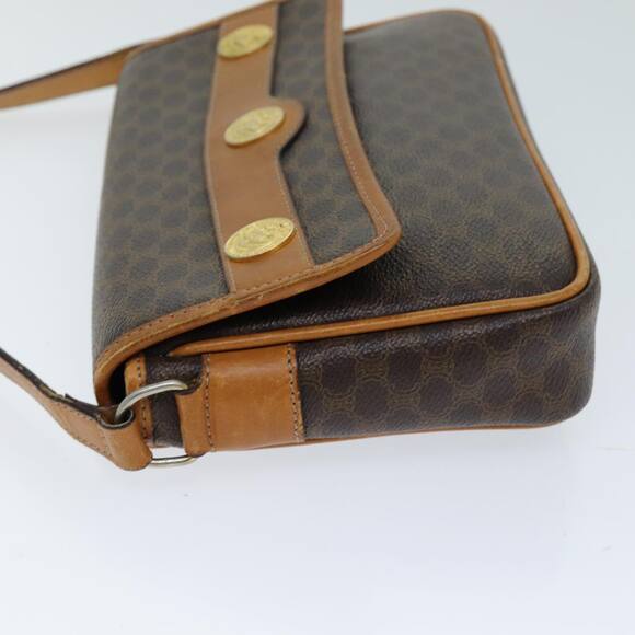 CELINE Macadam Canvas Shoulder Bag Pvc Brown - Picture 5 of 12